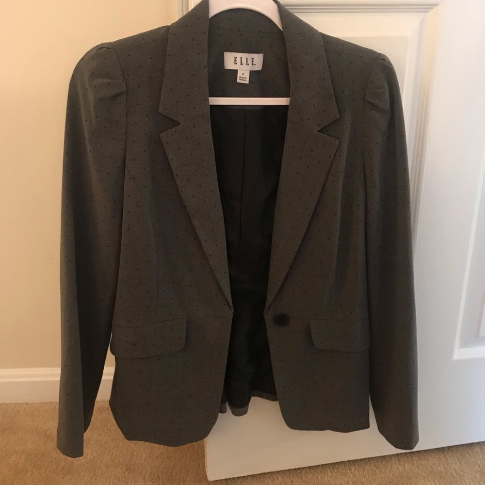 Polka dot blazer